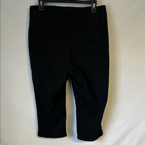 Faith Jeans Black Cropped Pants Size 14W - Picture 4 of 8